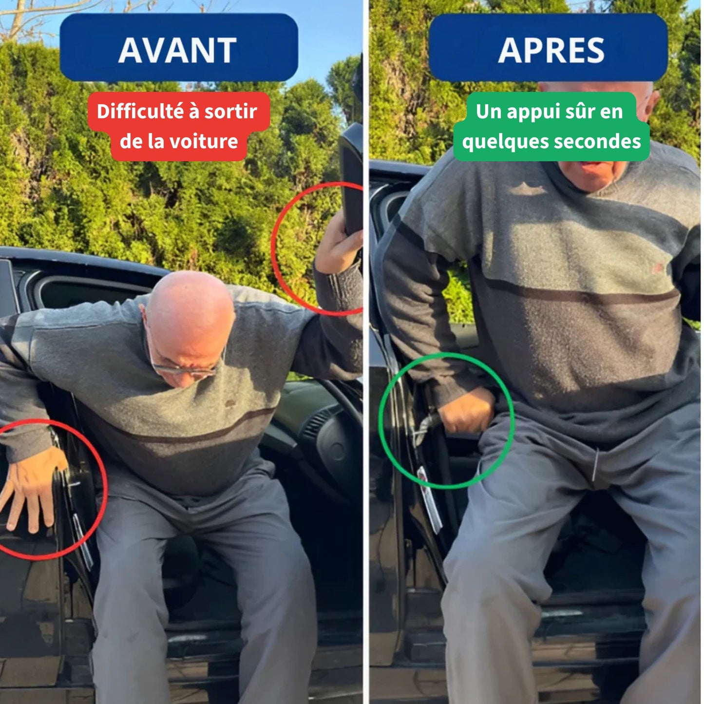 Poignée d'assistance pour voiture